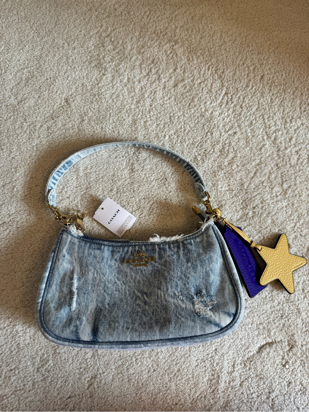 Coach NWT Loved Denim Teri Bag - Picture 2 of 8